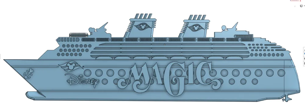 All Disney Cruise Line Ship Magnets - Free 3D Print Model - MakerWorld