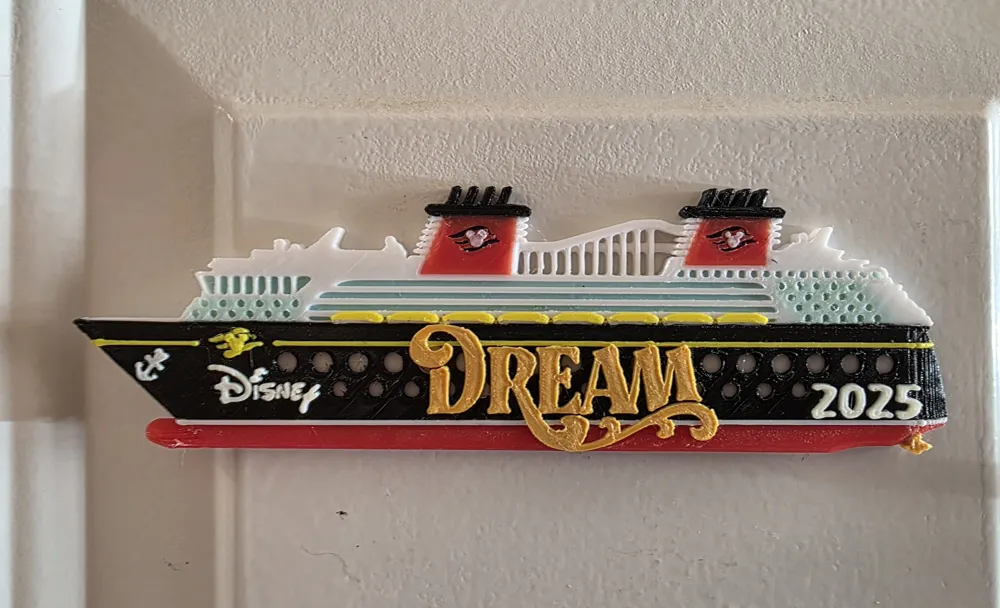 All Disney Cruise Line Ship Magnets - Free 3D Print Model - MakerWorld