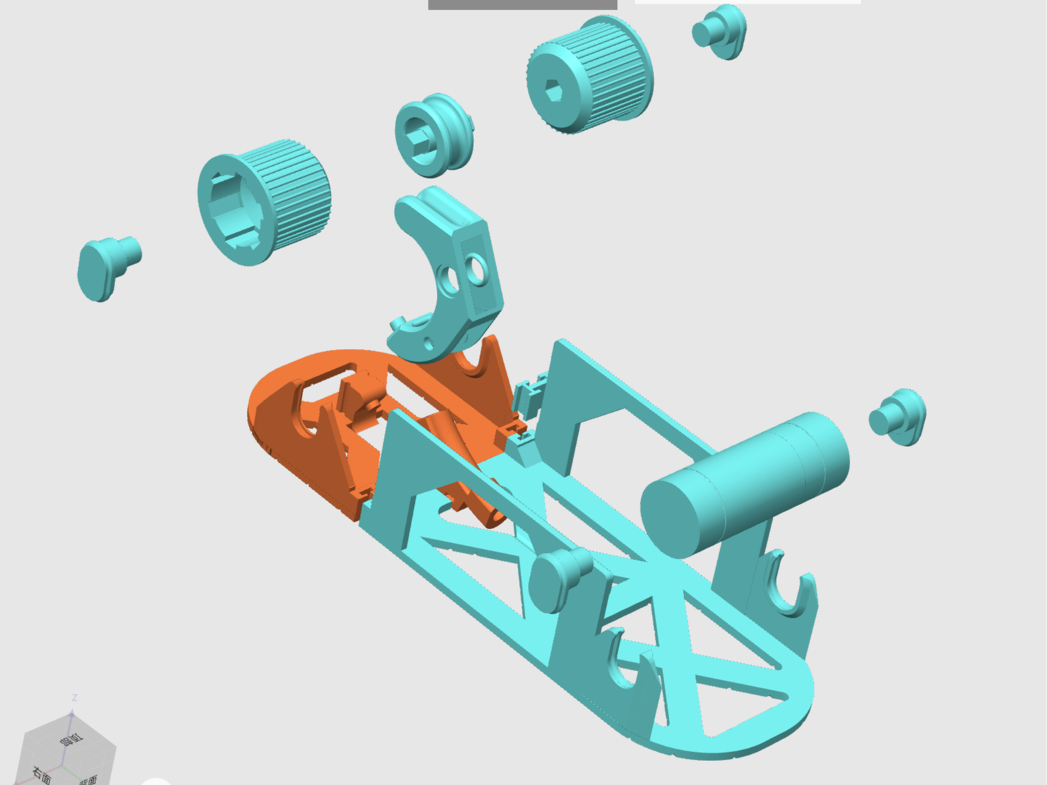 Cube 耗材箱后出支架（未验证版）