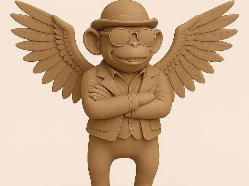 Flying Monkey Statue