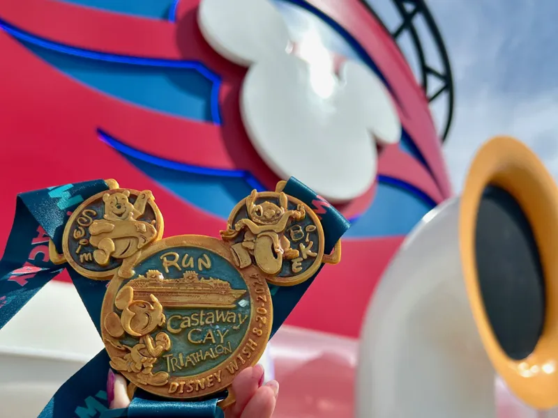 Disney Cruise Line Castaway Cay Triathlon Medal