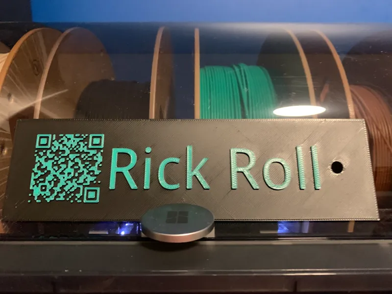 Rick Roll Bookmark