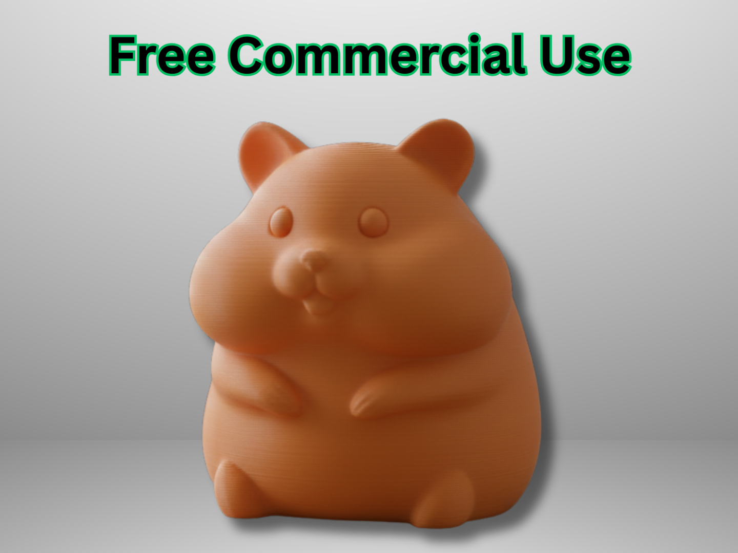 Cute Hamster Desk Figure