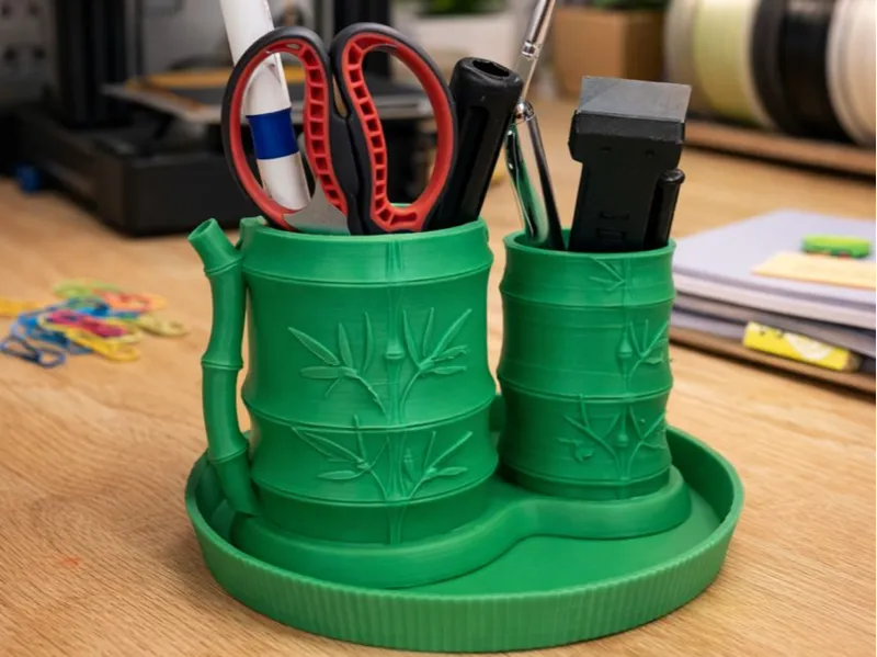 Bamboo Style Pen Holder