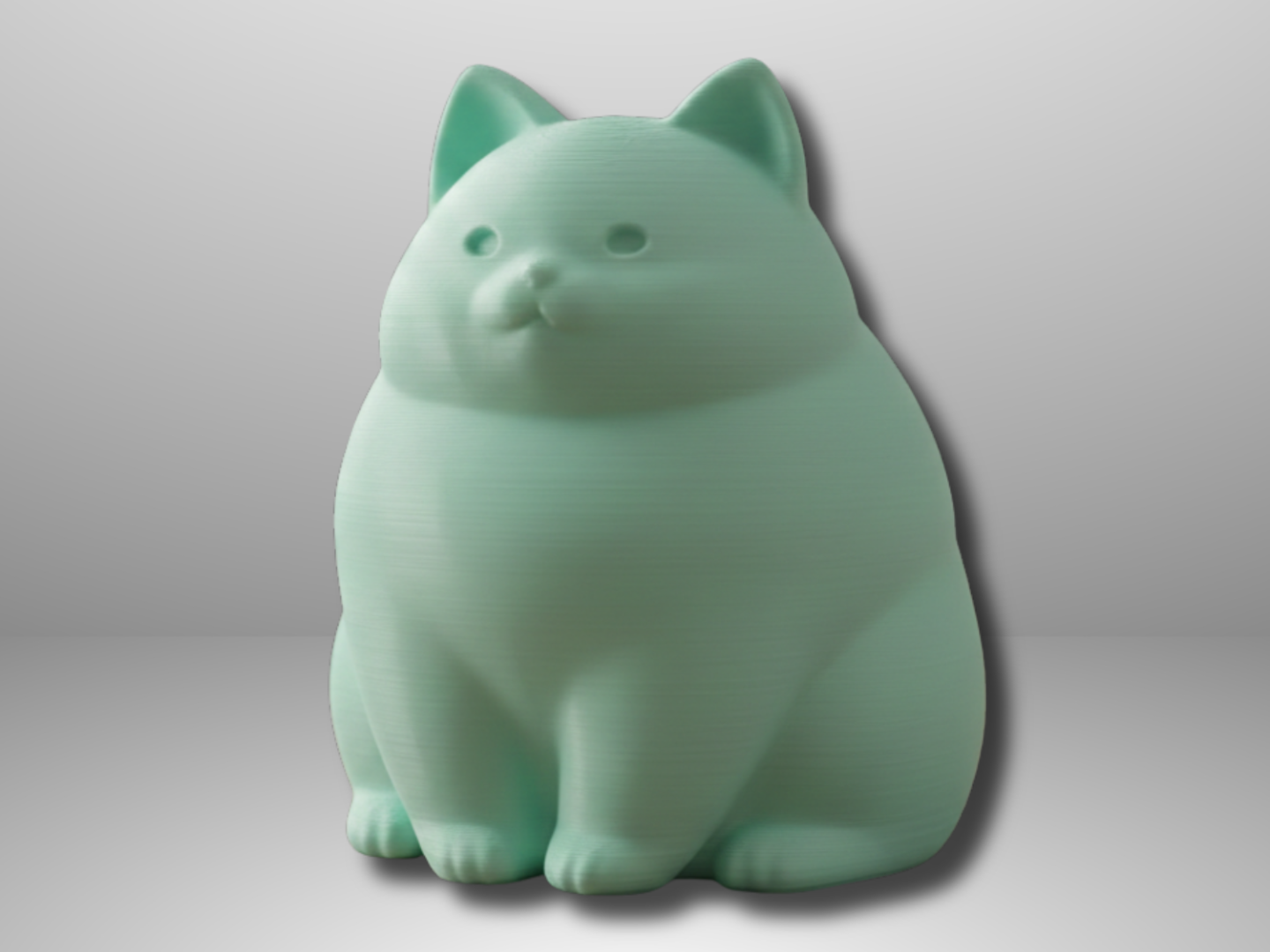 Cute Chubby Cat Desk Figure