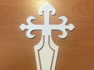 Marcapaginas Cruz de Santiago- Letras SANTIAGO