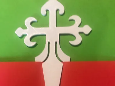 Santiago Cross Bookmark - No Text