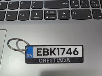 Custom Plate Number Greek EU Version