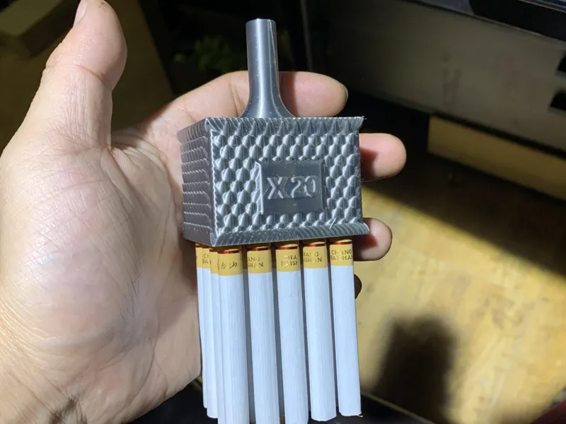 龙鳞x20火箭炮烟嘴 猎枪快乐20倍 生命加速器 无需支撑 一体打印 送给你的烟友们吧