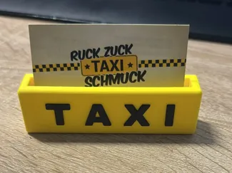Visitenkartenhalter Auto Taxi