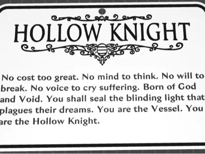 Hollow Knight Pale King Quote