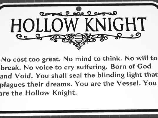 Hollow Knight Pale King Quote