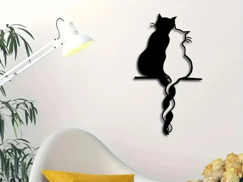 Tangled tail cats - Wall decoration