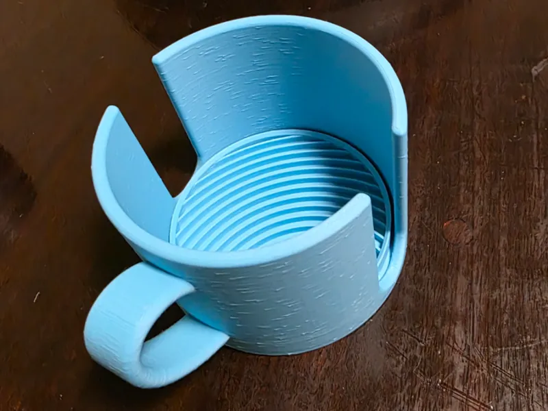 Drink Coasters with Mug Holder