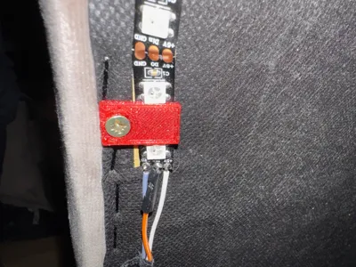 Simple LED strip holder