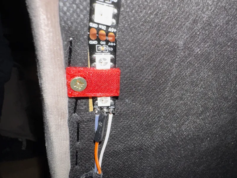 Simple LED strip holder