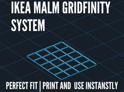IKEA Malm Gridfinity Organizer Plate
