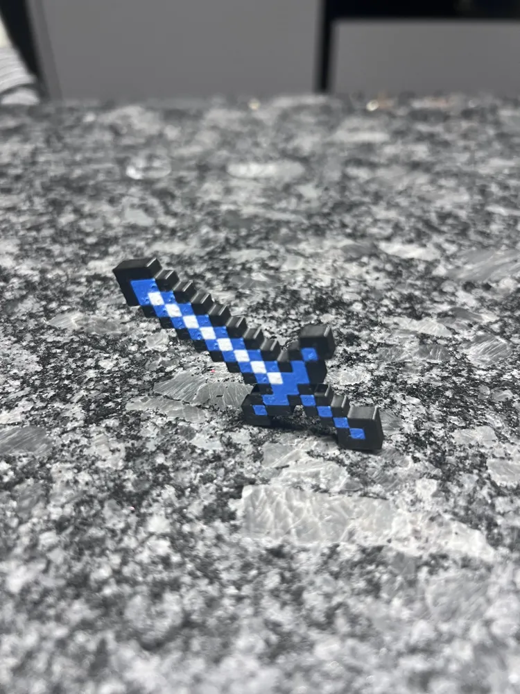 Minecraft Sword - Free 3D Print Model - MakerWorld