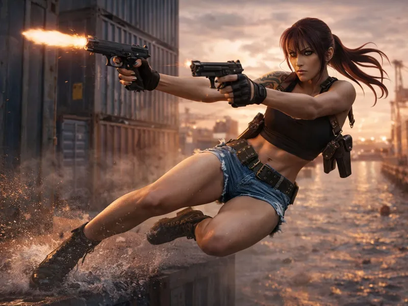 Revy At The Docks