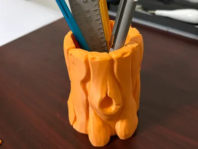 Wooden Pen Holder