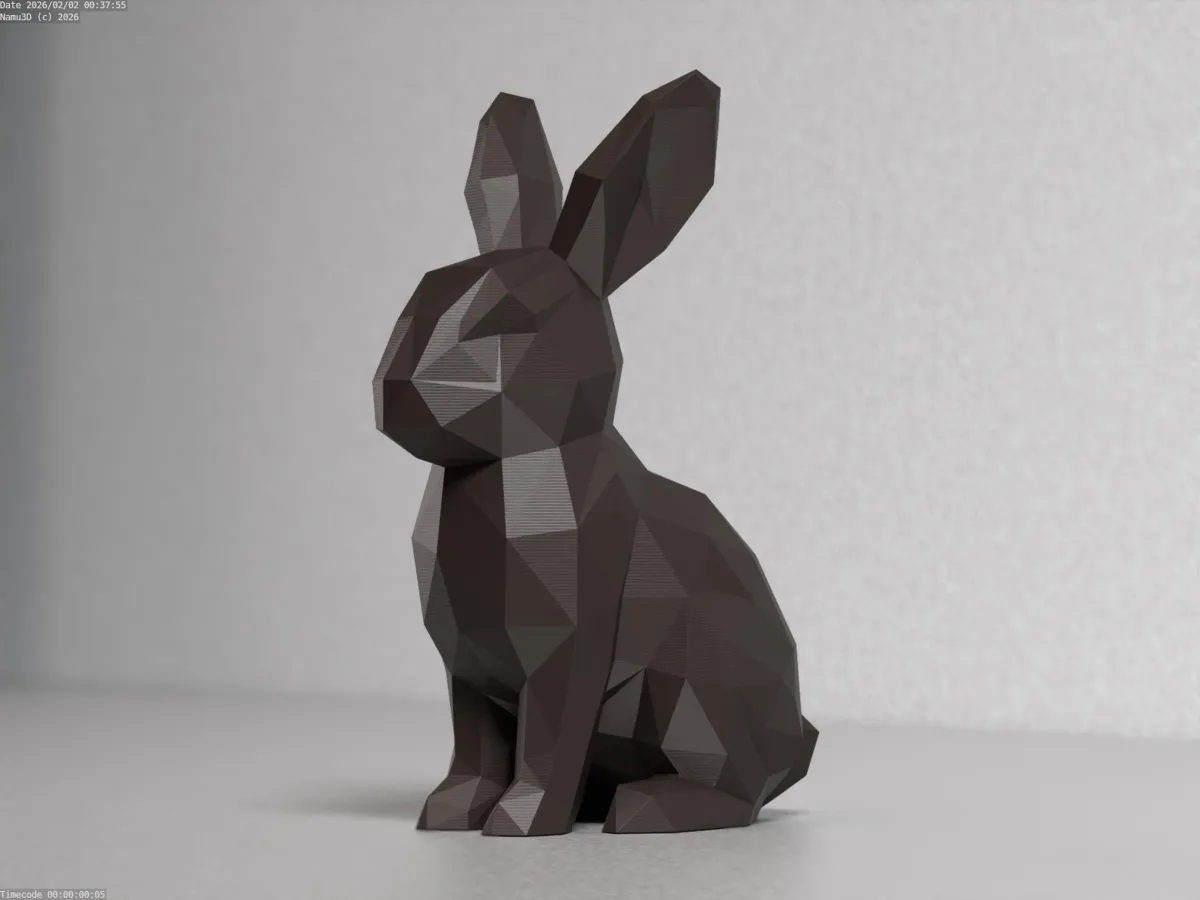 Bunny figurine 01 - Free 3D Print Model - MakerWorld