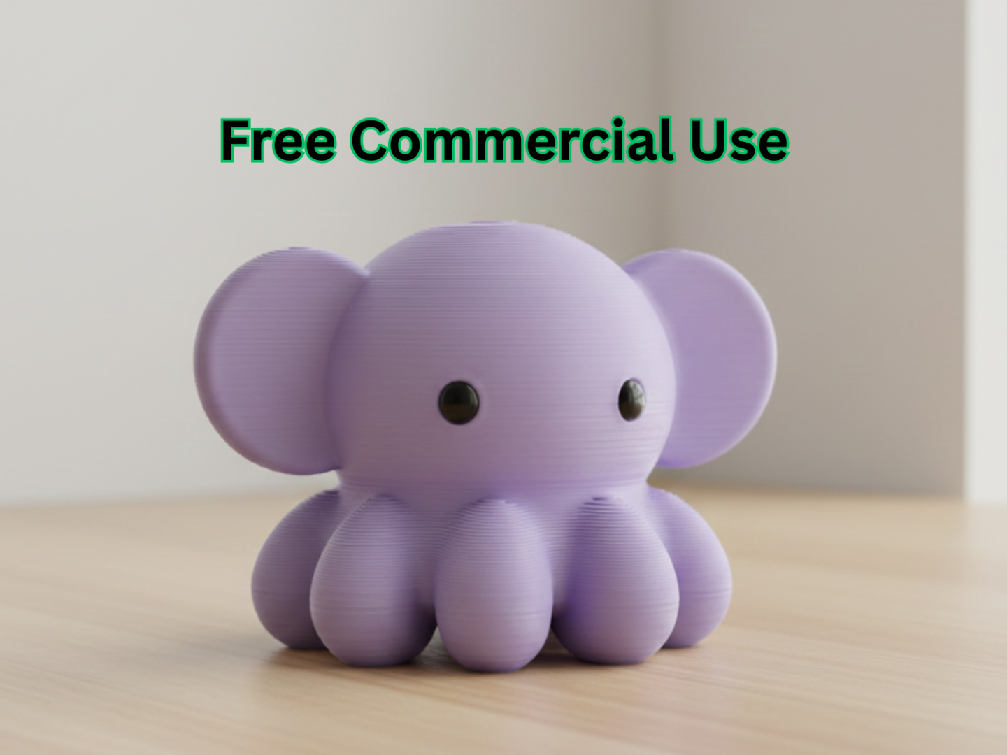 Cute Dumbo Octopus Figurine