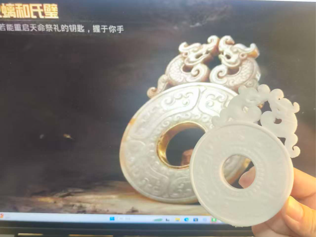和平精英古墓迷途新赛季大金变卖物双螭和氏璧探宝古董手办摆件