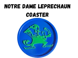 Notre Dame Leprechaun Coaster