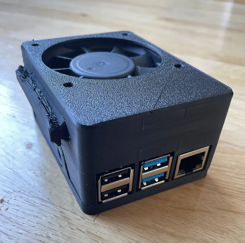 RASPBERRY PI 4 case 50mm fan screwless