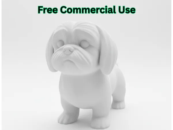 Figurine chien Shih Tzu