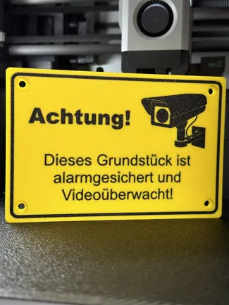 Hinweisschild Videoüberwachung