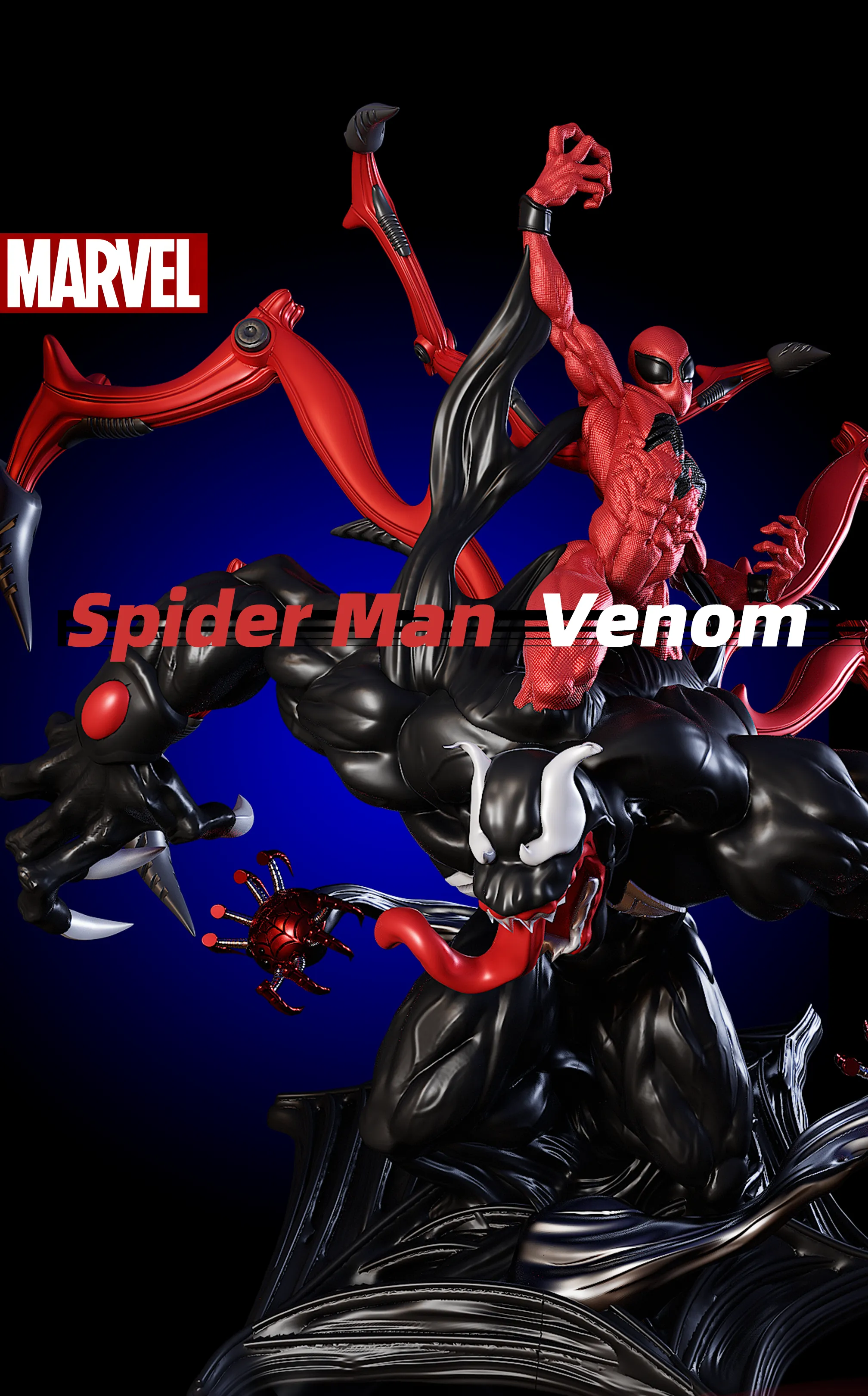 Spider Man and Venom - Free 3D Print Model - MakerWorld