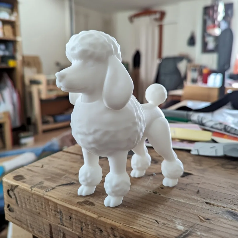 Poodle Dog Figurine - Free 3D Print Model - MakerWorld