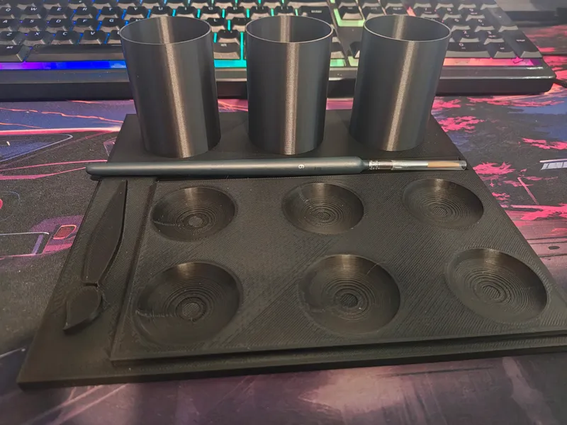 Paint Palette for Models with Water cups