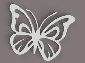 Beautiful butterfly deco