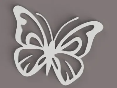 Beautiful butterfly deco