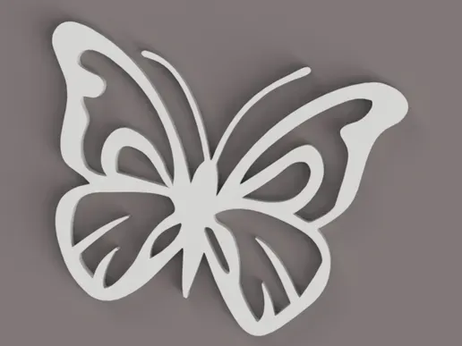 Beautiful butterfly deco