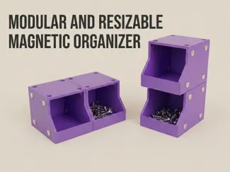 Modular Magnetic Bin-Fully Parametric & Stackable