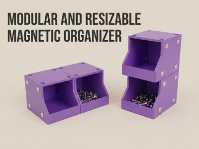 Modular Magnetic Bin-Fully Parametric & Stackable