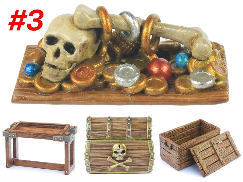 Pirate Treasure Chest Module 3: Gold Coins Skull 6