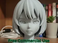 Buste tête de personnage manga — photo 1