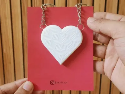 Split Heart Couple Keychain– Valentine Special