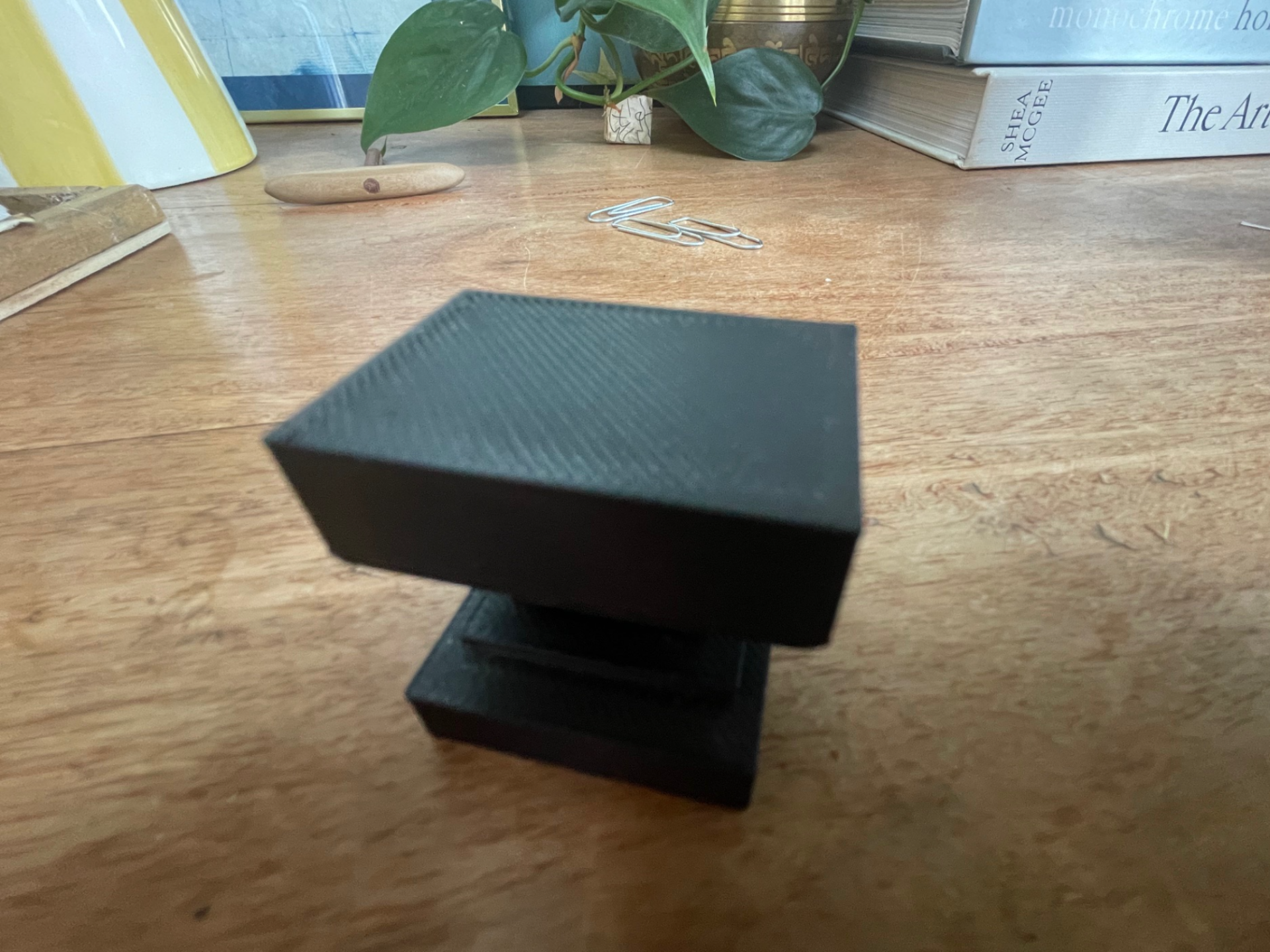 miniature Minecraft anvil.
