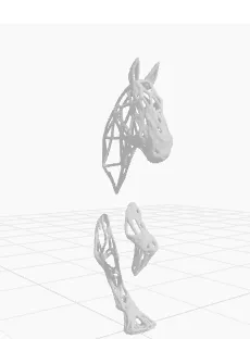 Horse wall statue/art