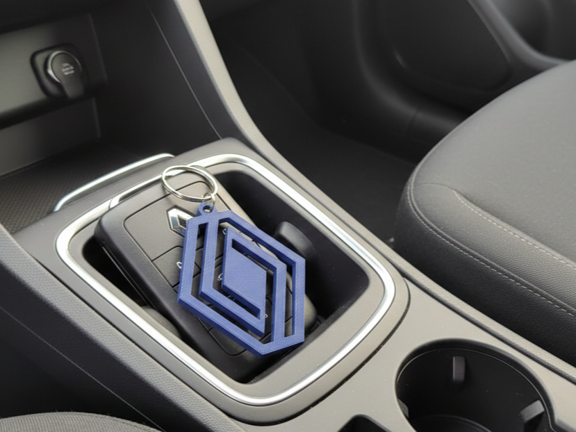 Renault New Logo Keychain – Cut-Out 