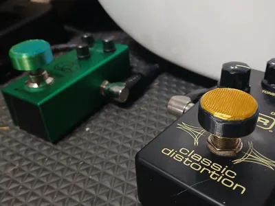 Guitar Pedal Button cover