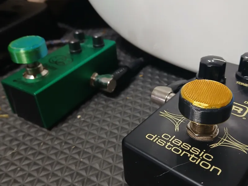 Guitar Pedal Button cover