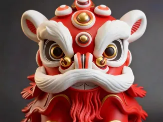 国朝新年醒狮