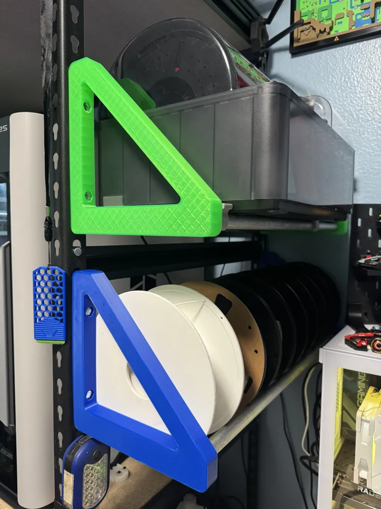 Heavy Duty Bolted Filament/AMS Holder Utility rack - Free 3D Print ...
