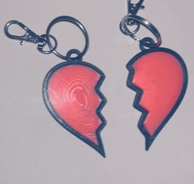 Separate Heart KeyRing - Edition Saint Valentin